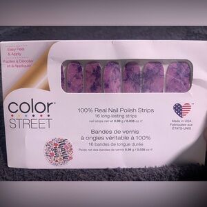Color Street Lavender Floral Nail Strips